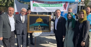 Valİ Yardımcısı Mutlu, Filistin Yardım Kermesini Ziyaret Etti