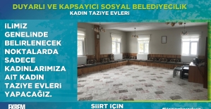 AK Parti Siirt Belediye Başkan Adayı Ekrem Olgaç'tan Kadın Taziye Evleri Projesi