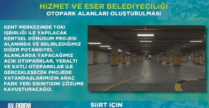 AK Parti Siirt Belediye Başkan Adayı Ekrem Olgaç,Otopark Alanları Oluşturacağız
