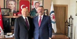 Nihat Özdemir’den Şirvan Belediye Başkanı Necat Cellek’e Ziyaret