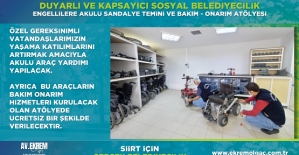 AK Parti Siirt Belediye Başkan Adayı Ekrem Olgaç'tan Engellilere Destek