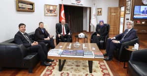 Kızılay Genel Başkanı Yılmaz ve  Siirt TSO Başkanı Güven Kuzu’dan ATO Başkanı Baran’a Ziyaret