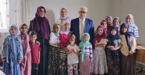 İl Müftüsü Pinal, Meydandere Köyünde Kur’an Kursunu Ziyaret Etti