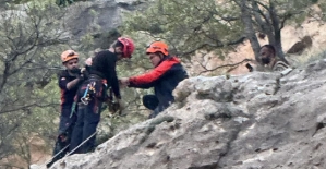 Siirt’te Kayalıklarda Mahsur Kalan Çoban AFAD Tarafından Kurtarıldı