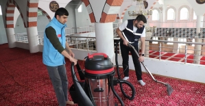 Siirt Belediyesi'nden Camilere Bahar Temizliği Seferberliği
