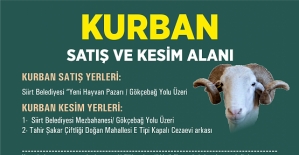 Siirt’te Kurban Kesim ve Satış Yerleri Belirlendi