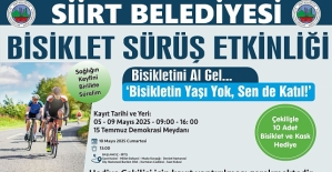 Siirt’te Pedallar Sağlık İçin Dönüyor