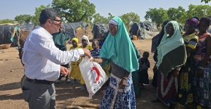 Türk Kızılay Yönetim Kurulu Üyesi Hemşehrimiz Yener Tanık, Burkina Faso’da Kurban Eti Dağıttı