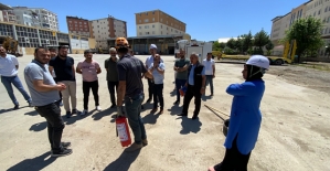 İl Özel İdaresi’nde Yangın Tatbikatı Gerçeğini Aratmadı
