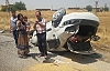 Suriye Plakalı Otomobil, Takla Attı: 1 Ağır 3 Yaralı