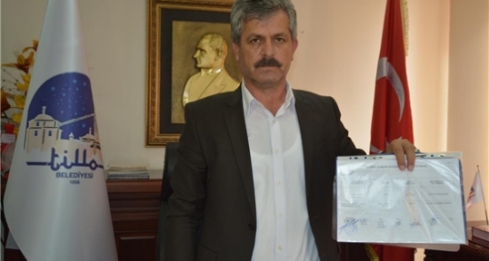 Tillo Belediye Başkanı İdham Aydın, Mazbatasını Aldı
