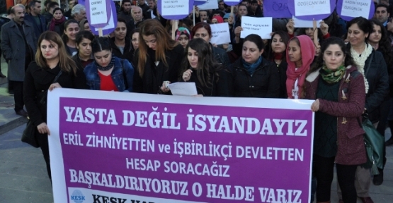 Üniversite Öğrencisi Özgecan’ın Öldürülmesi Siirt’te Protesto Edildi